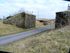 
Overbridge abutments on the LNWR Blaenavon to Brynmawr line, Waunavon, March 2011